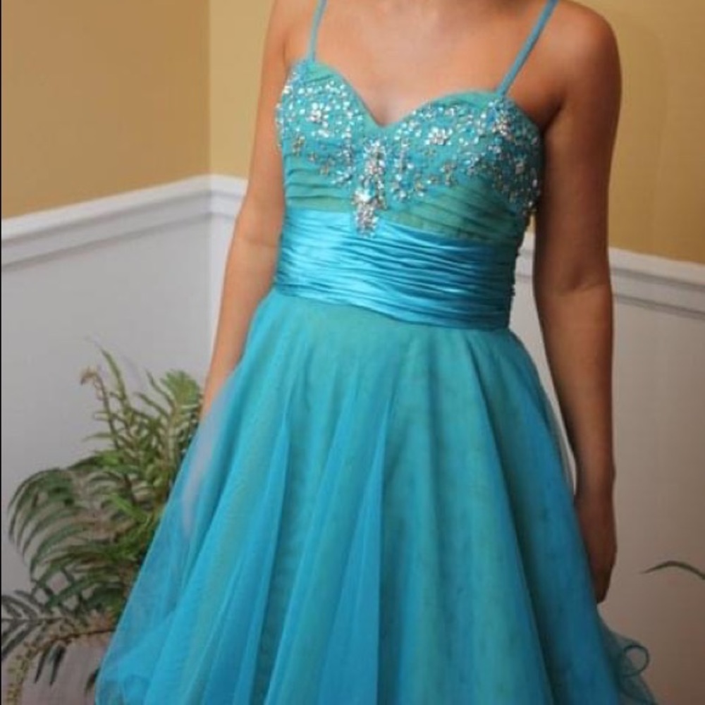 Blue dress